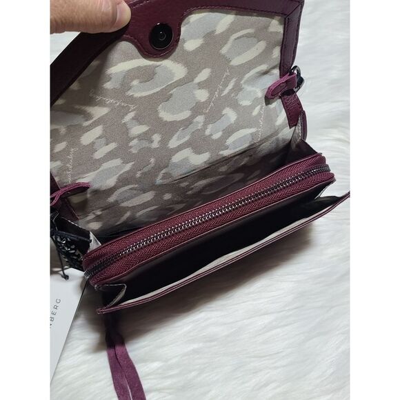 NWT|Aimee Kestenberg Delancey Oxblood Red Wallet Crossbody Bag - Picture 7 of 13